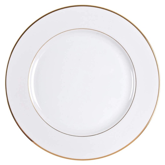 Gorham Hallmark Gold rim white 11” dinner fine China plate - Picture 1 of 9